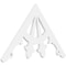Ekena Millwork Pitch Riley Architectural Grade PVC Gable Pediment, 36"W x 21"H x 1"P (14/12) GPP036X021X100RIL - alternate 1